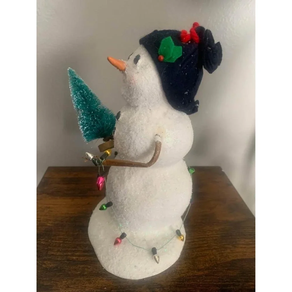 Byers' Choice Snowman w/ Lights figurine